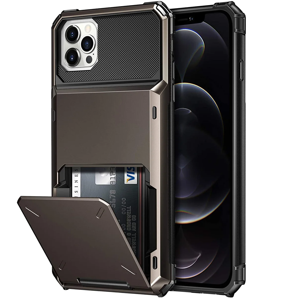 Деловой Чехол-бумажник с кармашками для карт для iPhone 12 Mini 12 11 Pro Max 7 8 Plus X XS Max SE 2020, чехлы для телефонов