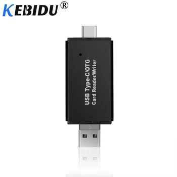 

Kebidu 3 In 1 OTG Card Reader Type C & Micro USB & USB 2.0 Universal OTG TF/SD For Android PC Computer Extension Readers
