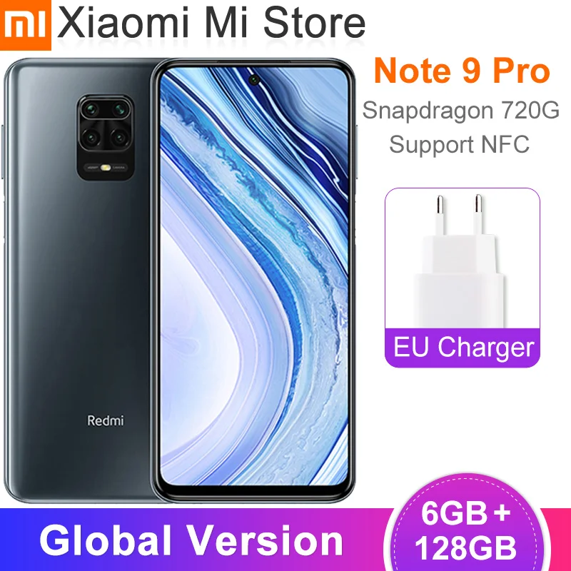 Глобальная версия Xiaomi Redmi Note 9 Pro 6 ГБ 128 Гб мобильный телефон Snapdragon 720G 64 мегапиксельная четырехъядерная камера 6,67 "30 Вт Быстрое зарядное устройство NFC 5020 мАч|Смартфоны и мобильные телефоны|   | АлиЭкспресс