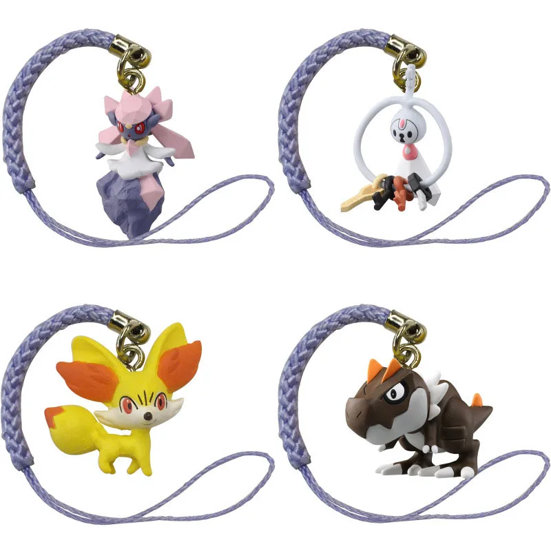 Pokemon Tyrunt Diancie Fennekin Klefki Red Genesect Mewtwo Snivy Emolga Pansage Eevee Action Figure Toys Pendants | Игрушки и хобби