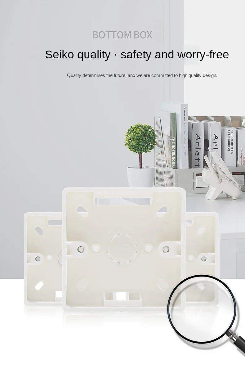 Description Picture 5 of itemExternal Switch Socket Accessories Mounting Box for 86mm* 86mm Standard Switch and Socket Mounting Box for Any Wall Location