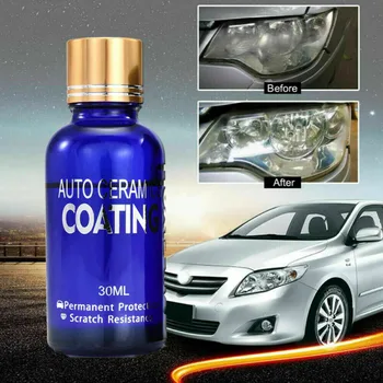 

9H Headlight Repair Liquid Fluid Restoration Anti-Scratch Coating Polishing 30ML Cleaner