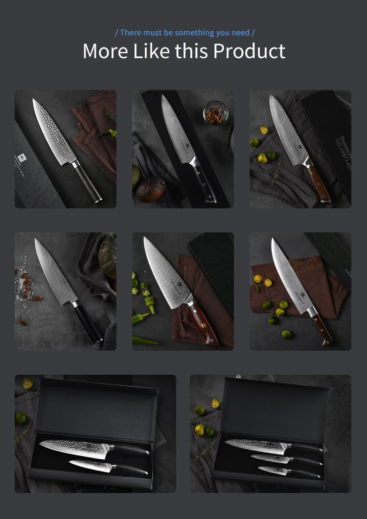 8 Inch Kramer Kitchen Chef Knives 67 Layer Damascus Steel Cleaver Chef Knives Sharp Cooking Cutting Tool Slicing Meat Chef Knife