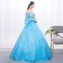 Халат De Soiree элегантный половина рукава с открытыми плечами классический стерео цветок бальное платье Бальные платья