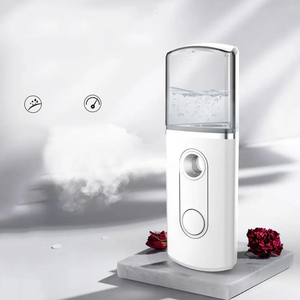 

Portable Handheld Nanomist Hydrating Beauty Device USB Facial Steamer Humidifier Facial Steamer Moisturizing Ultrasonic Atomizer
