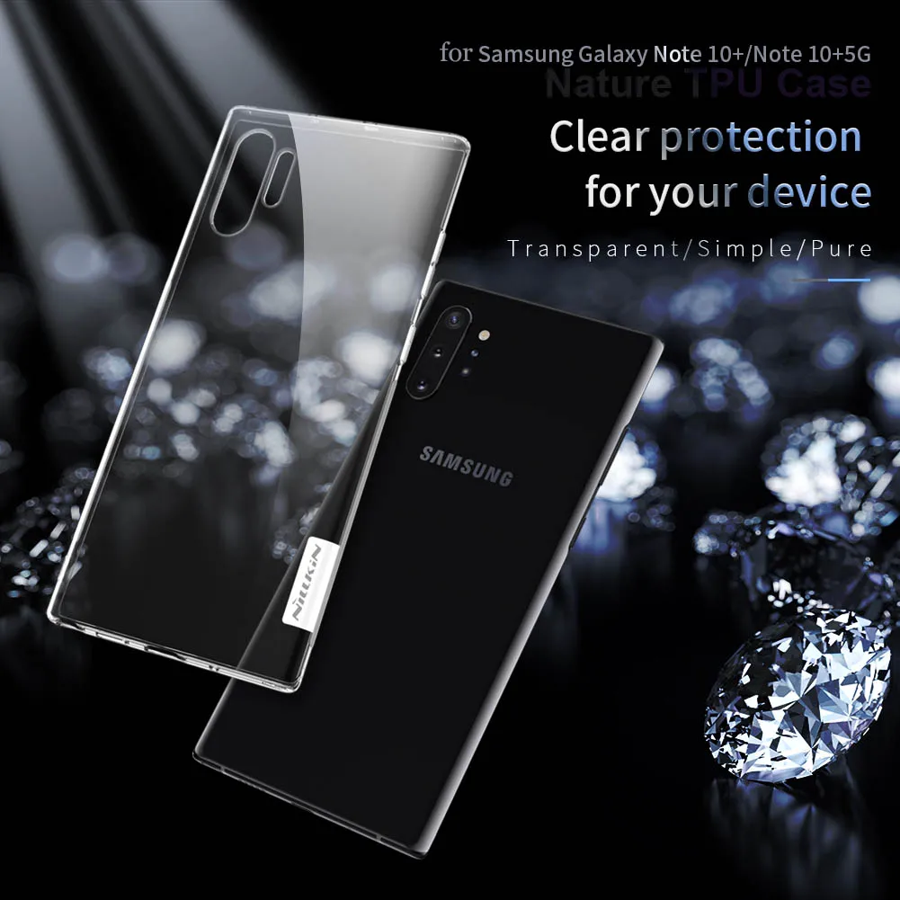 Для samsung Galaxy Note 10, 9, 8, S10, S9, S8 Plus, S10e чехол Nillkin, мягкий силиконовый прозрачный чехол из ТПУ для samsung Note10, Nilkin