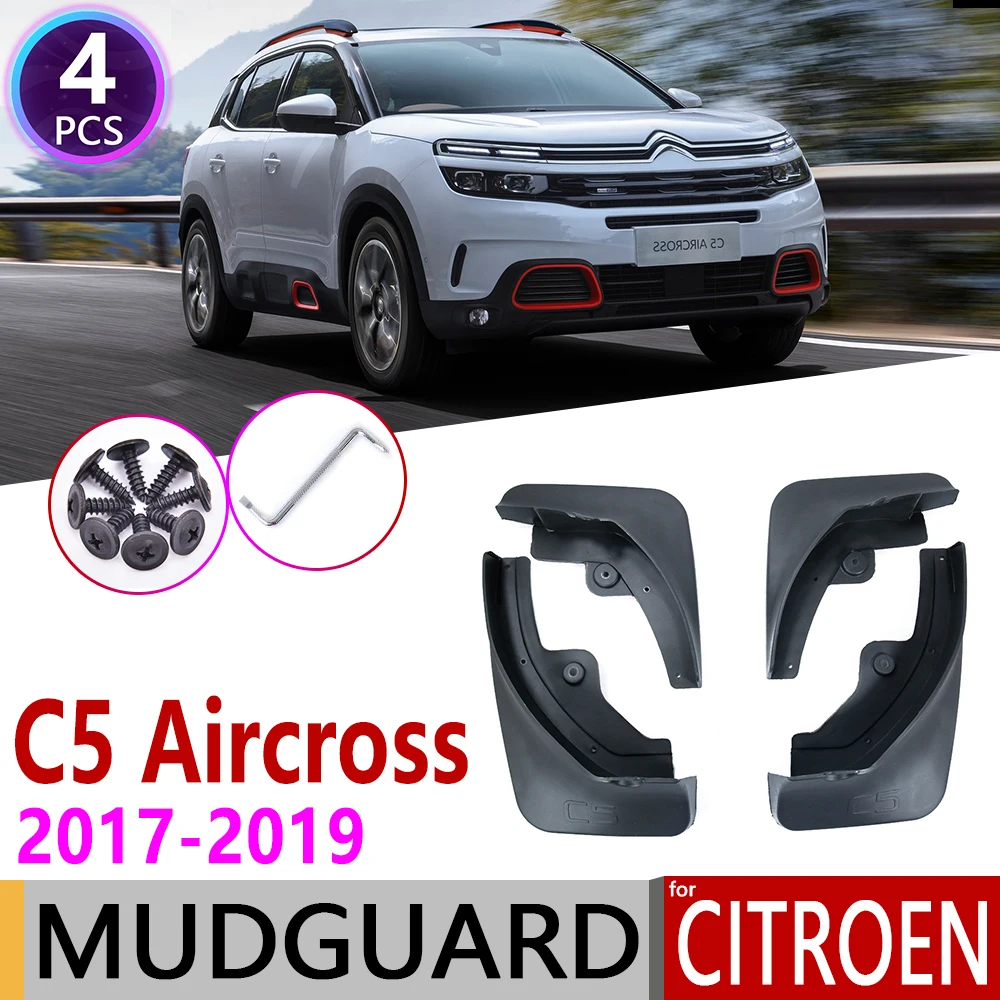 4 шт., передние и задние брызговики для Citroen C5 Aircross, Автомобильные Брызговики, брызговики, защитные Брызговики, автомобильные аксессуары