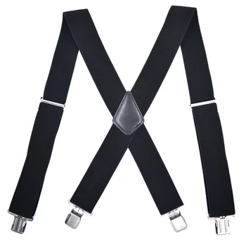 

New Adjustable Men Elastic X-Back Suspender Pants Wide Band Braces Strap Elastic X-Back Suspender Pants Wide Band Braces Strap