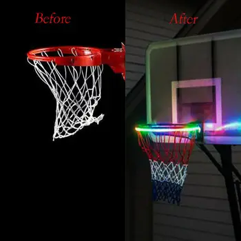 

2020 HOt Creative Basketball Hoop Solar LED Strip 2m Led Strip Motion Sensor Waterproof Basketball Lamp for Night Games