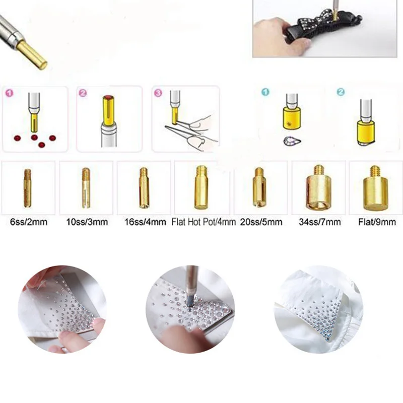 Горячая бурение набор 2 коробки DMC12 DIY ручной Стразы Setter жезл-нагреватель инструмент другие плоские материалы могут быть использованы, хороший помощник