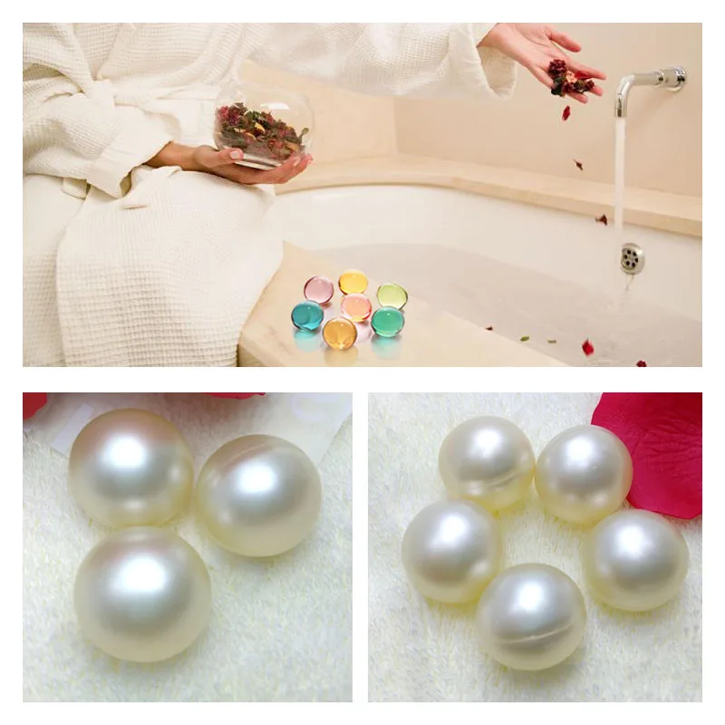Oils Shower Massage-Oil Bath-Oil-Beads Skin-Repair SPA Floral for And Moisturizing Circular