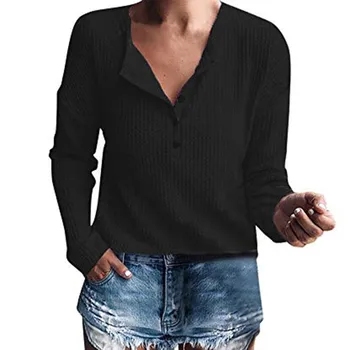 

Sexy Knitted Sweater V Neck Crop Top Sweater Female 2019 Women Sweaters Spring Long Sleeve Jumper Winter