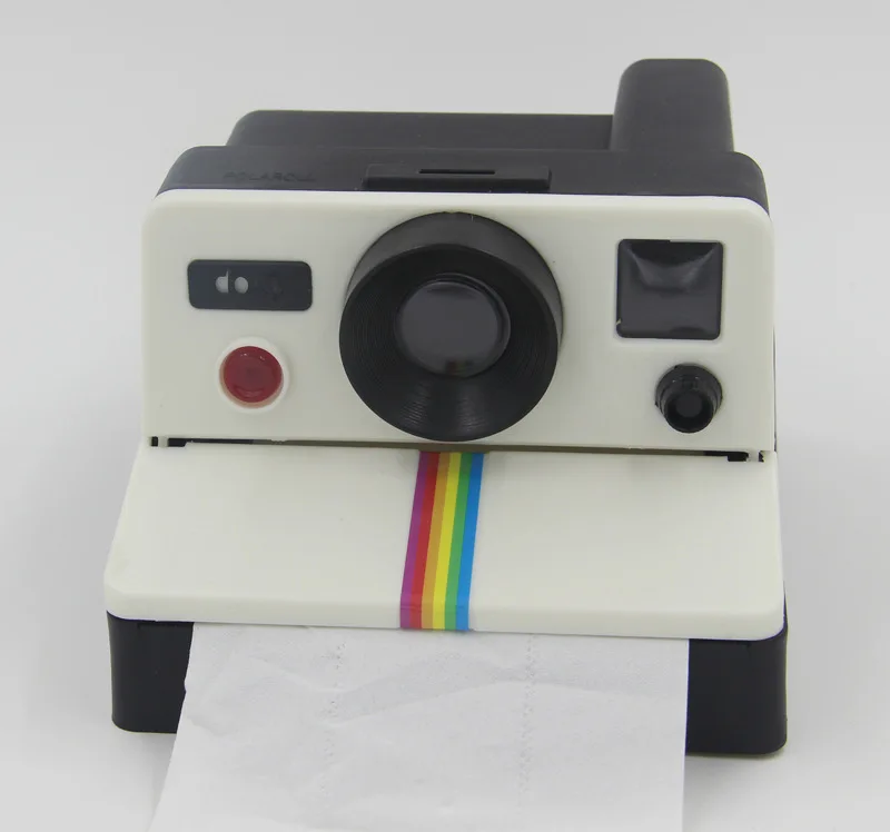 Креативный Ретро фотоаппарат Polaroid форма вдохновленная пластиковая, для салфеток коробки Туалетная рулонная бумага держатель коробка декор для ванной комнаты