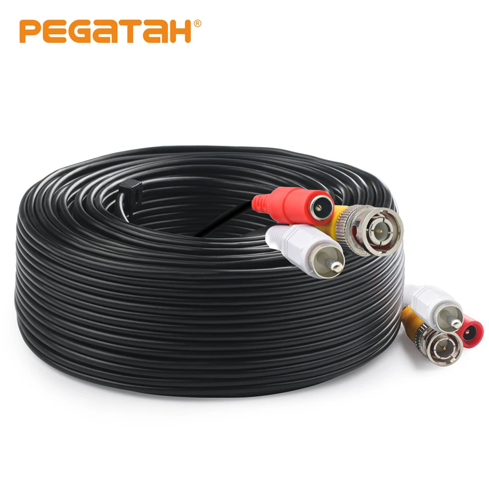 Новый BNC + RCA + DC разъем 3 в 1 кабель мощность видео аудио расширение Plug and Play кабель провода для видеонаблюдения камера системы