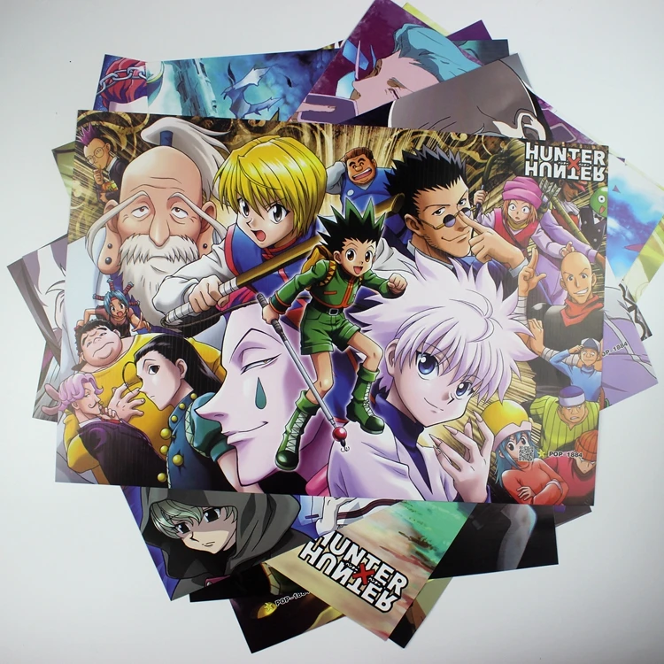 8*(42x29 см) HUNTERxHUNTER плакаты настенные наклейки подарок аниме