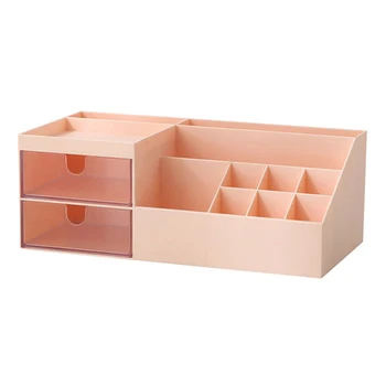 

Multi-function Drawer Cosmetics Storage Box, Skin Care Mask Lipstick Dormitory Desktop Dresser Shelf