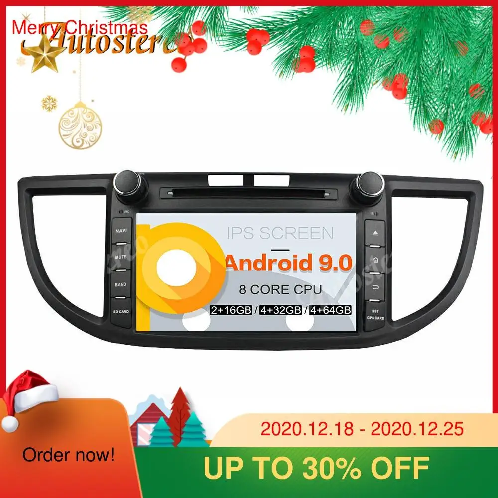 Автомагнитола PX6 2DIN Android 9 0 DVD плеер для HONDA CRV 2012 мультимедийный видеоплеер
