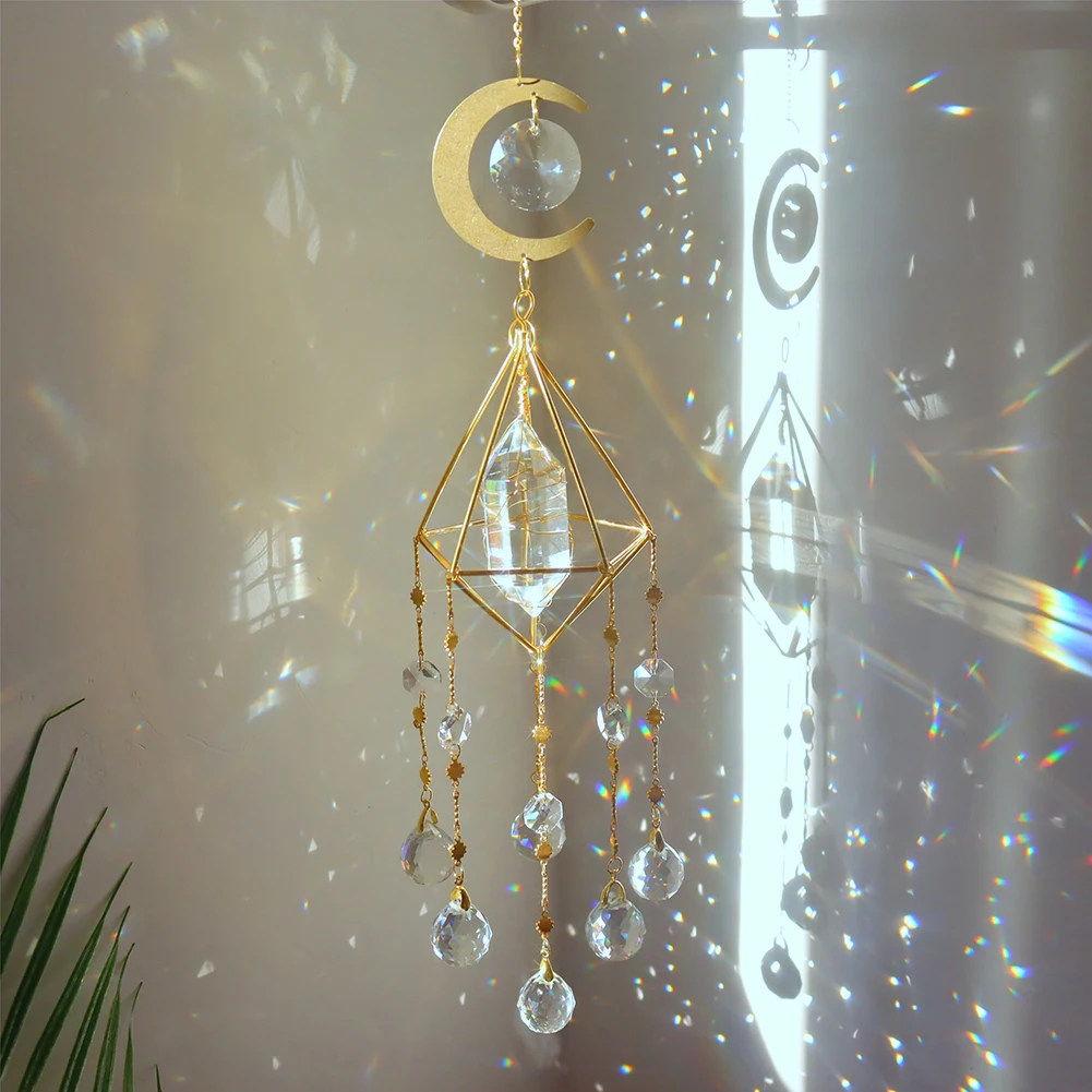Details about Metallic Hoop Moon Sun Wind Chimes Crystal Prisms Hanging Suncatcher Rainbow Details about Metallic Hoop Moon Sun Wind Chimes Crystal Prisms Hanging Suncatcher Rainbow