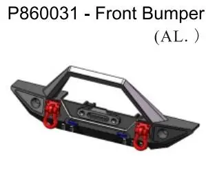 

1PC RGT EX86110 model front bumper P860031 anti-collision bar for 1:10 RC auto parts