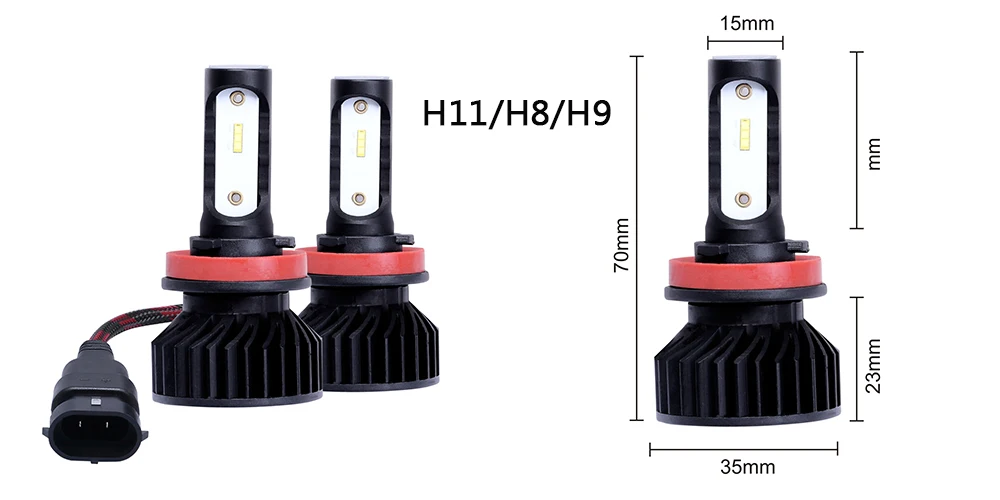 Stone Banks H7 H11 H8 H9 H16 9005 HB3 9006 HB4 светодиодный автомобилей головной светильник 100W 6000K супер яркий зэс светодиодный светильник лампы для Автомобильная противотуманная фара 12V 24V