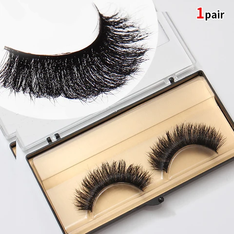Dramatic 3D Faux Mink Fake Eyelashes Natural Fluffy Long Black Eyelashes Soft Thick Eyelash Extension Makeup Beauty Tool