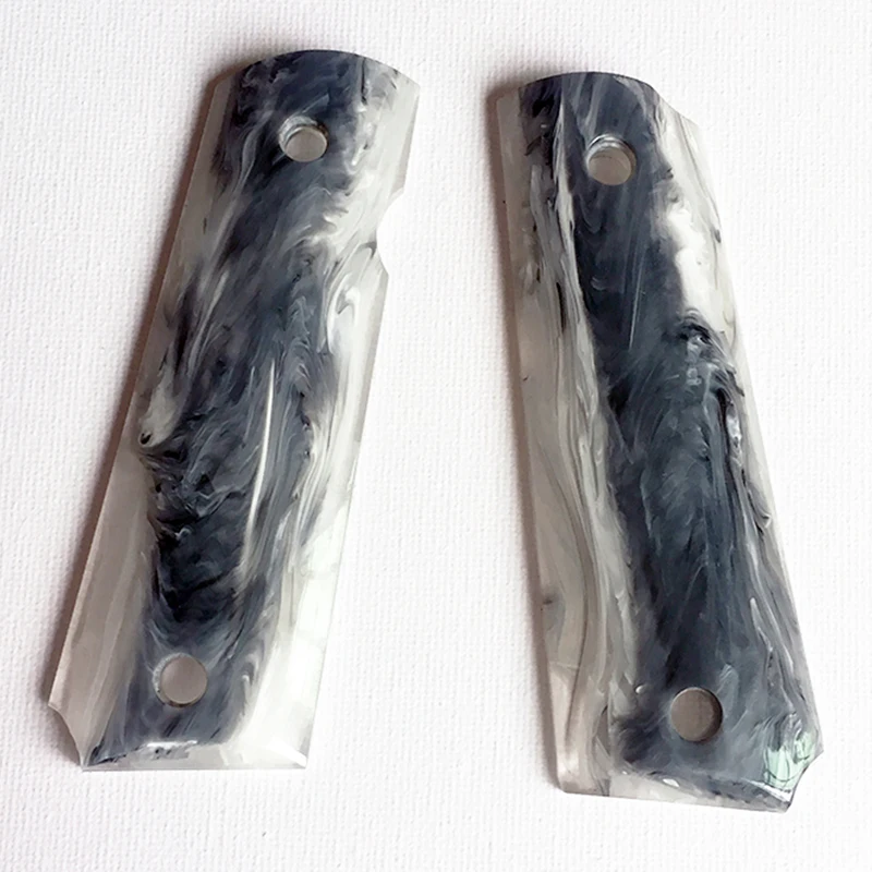 2Pieces Marbling Acrylic Tactics Pistol 1911 Grips Custom Material patch CNC Accessories | Инструменты