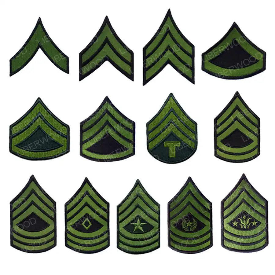 U.S. army Master Sergeant Shoulder Rank Patch armband US USA stripe ...