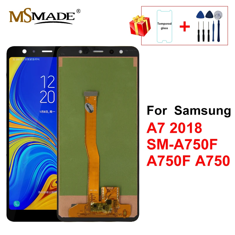 

For Samsung Galaxy A7 2018 SM-A750F A750F A750 LCD Display Touch Screen Digitizer Assembly Replace For A750G A750FN LCD Screen