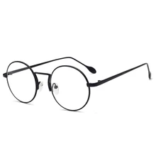 Новинка октября, металлические круглые очки для чтения в стиле Харадзюку унисекс, модные очки для чтения без градусов, ретро классические очки для чтения