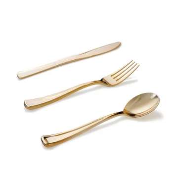 

Stainless Steel Table Fork Set Color Dessert Long Handle Fruit Fork Golden Hotel Family Party Kitchen Supplies Tableware Set