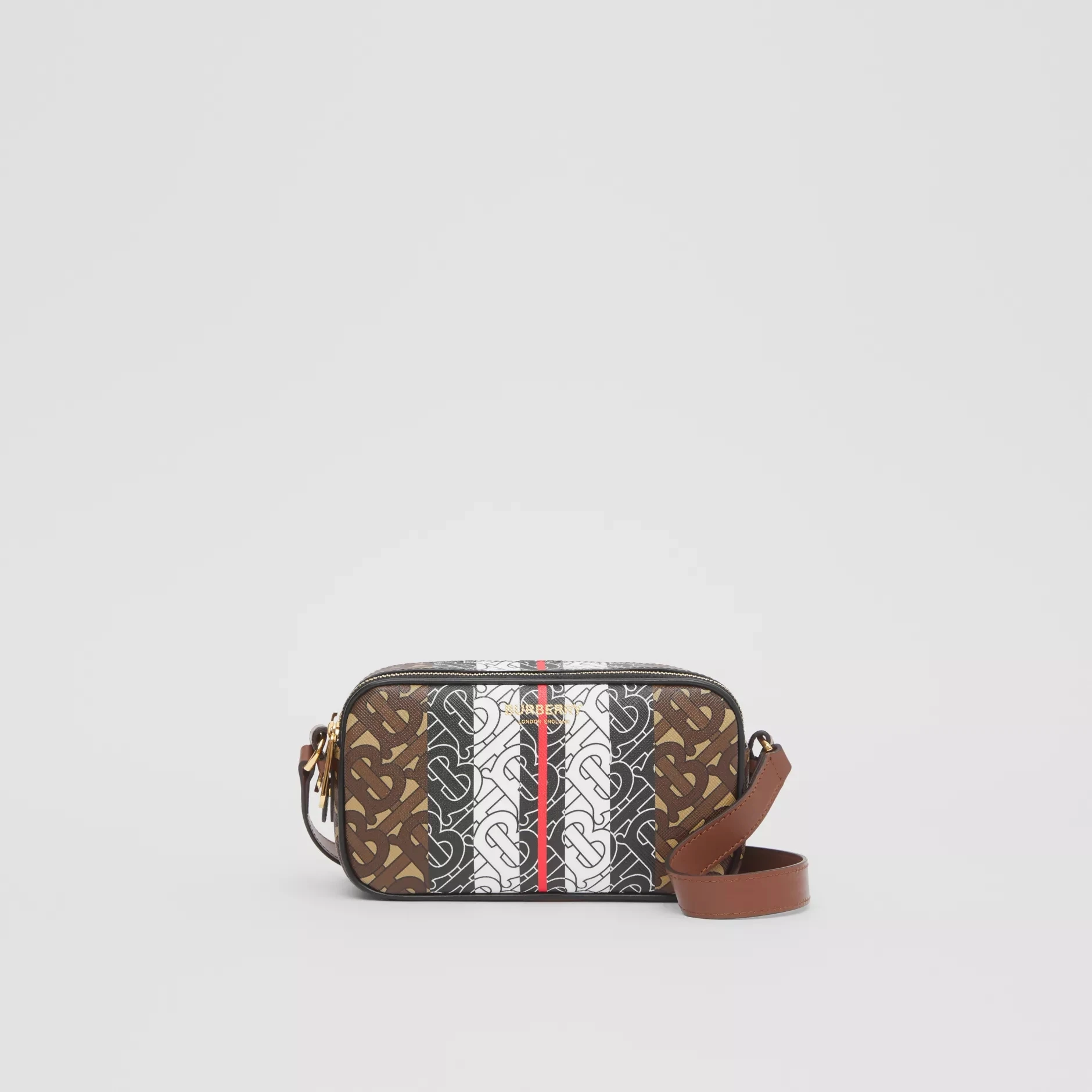 Burberry мини монограмма полоса e-холщовая сумка для камеры мессенджер для мужчин мужские сумки 80251701
