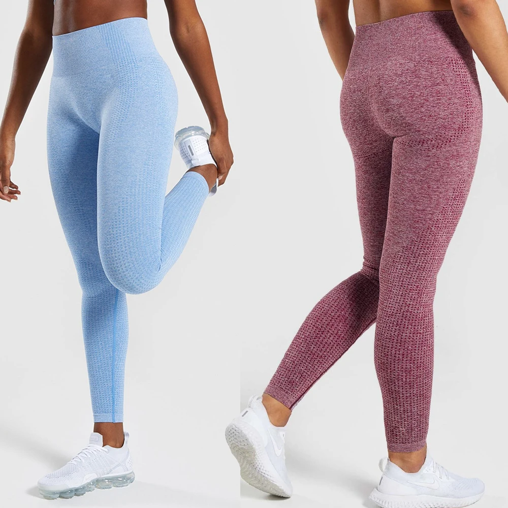 Seamless Leggings Yoga-Pants Athletic-Tights Sport Fitness High-Waist Breathable Women