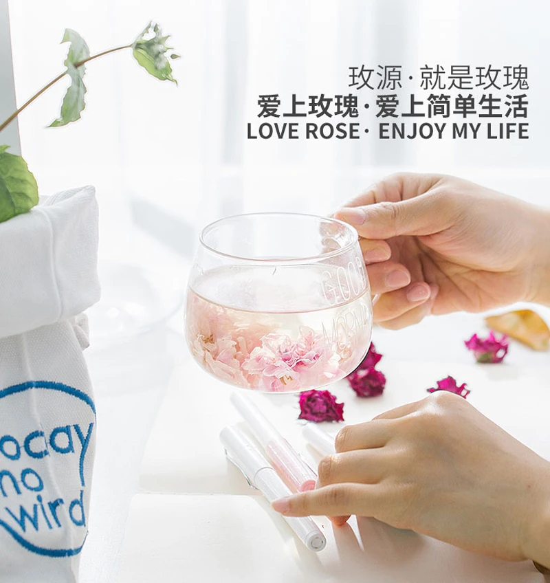 20g Flower Tea Dry Rose Bud Flower Tea Pingyin Rose Double Red Rose Corolla Tea Flower Tea