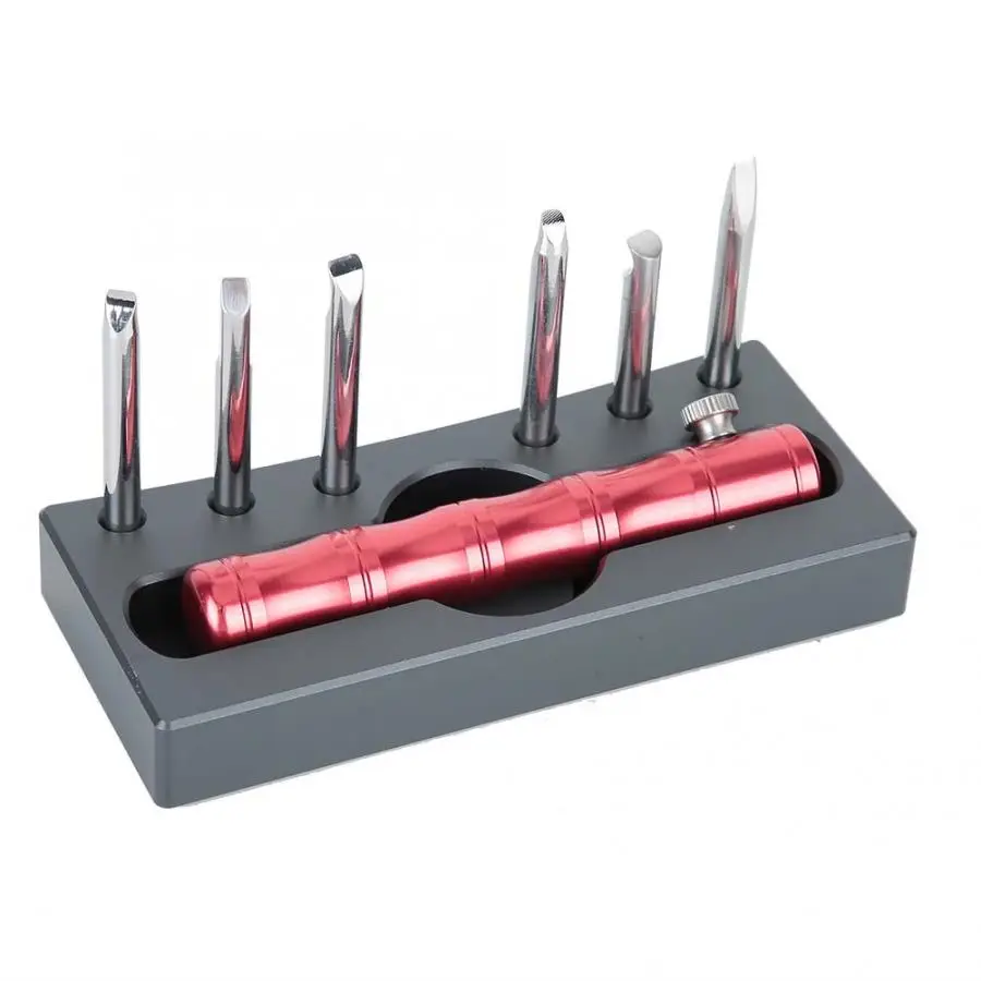 Watchmaker Tools Professional Watch Back Case Cover Remover Opener with 6 Different Blade Watch Repairing Tool Kit Watch Tool