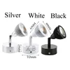 Wall Lamp 5W 7W Home Hotel Loft Bedside Reading Book Black Silver Light Flexiable ON/OFF Switch 90-260V Spot LED Bulb 3