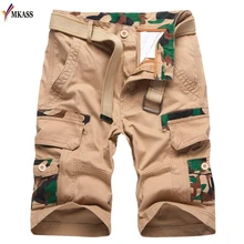 Мужские Новые повседневные камуфляжные хлопковые шорты мужские уличные свободные рабочие карго шорты летние мужские военные шорты размер 40