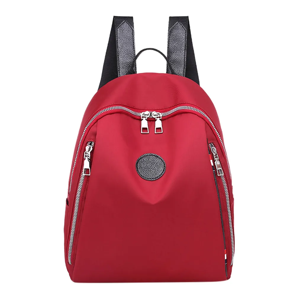 

Women Backpacks 2020 New Fashion Women's Oxford Waterproof Zipper Solid Large Capacity Backpack Mummy Travel Student Bag #Zer
