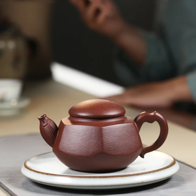 

Yixing are recommended by the manual yu le pot of run of mine ore bottom groove teapot tea wholesale 360 cc promotion