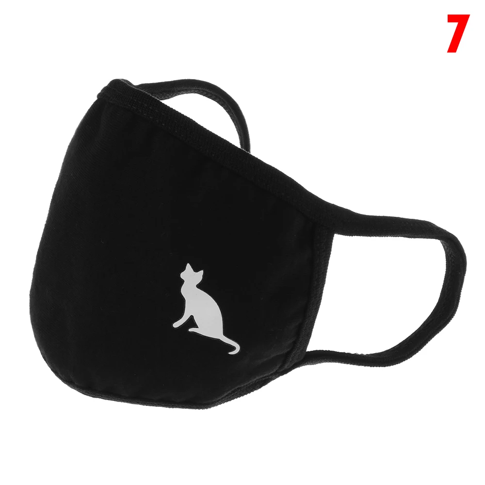 New Unisex Cartoon Pattern Thickening Mouth Mask Warm Anti-Dust Anti-Bacterial Respirator Facial Protective Cotton Cover Masks - Цвет: 7