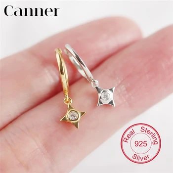 

INS Style Geometric Zircon Small Hoop Earrings for Women Gold Silver color Earrings Fashion Jewelry