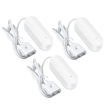 

for TUYA Smart Water Alarm Sensor WiFi Water Leak Detector Overflow Flood Leakage Alerts Remote Monitor Leak 3 Set