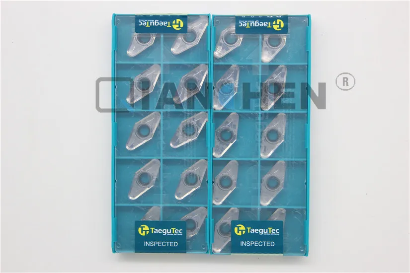 TaeguTec 10pcs/lot Lathe tools VCGT220530-FL K10 VCGT220530 FL carbide insert Face Mill Tools cutter CNC tool | Инструменты