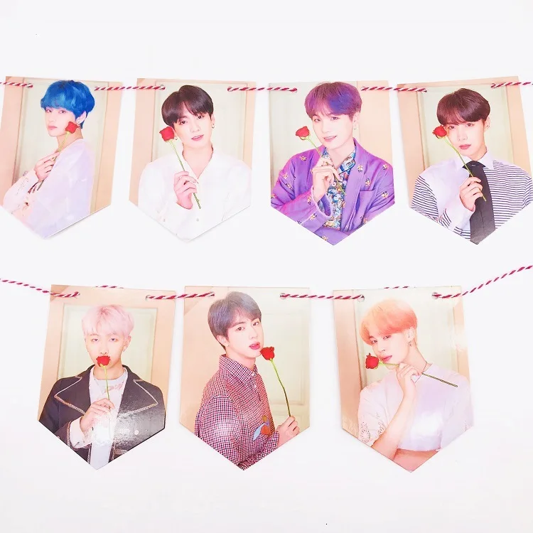 05 Kpop bangtan boys висящий флаг HD фото карта душа persona альбом bangtan boys show bill висящий флаг линия bangtan boys, K-POP - Color: 05
