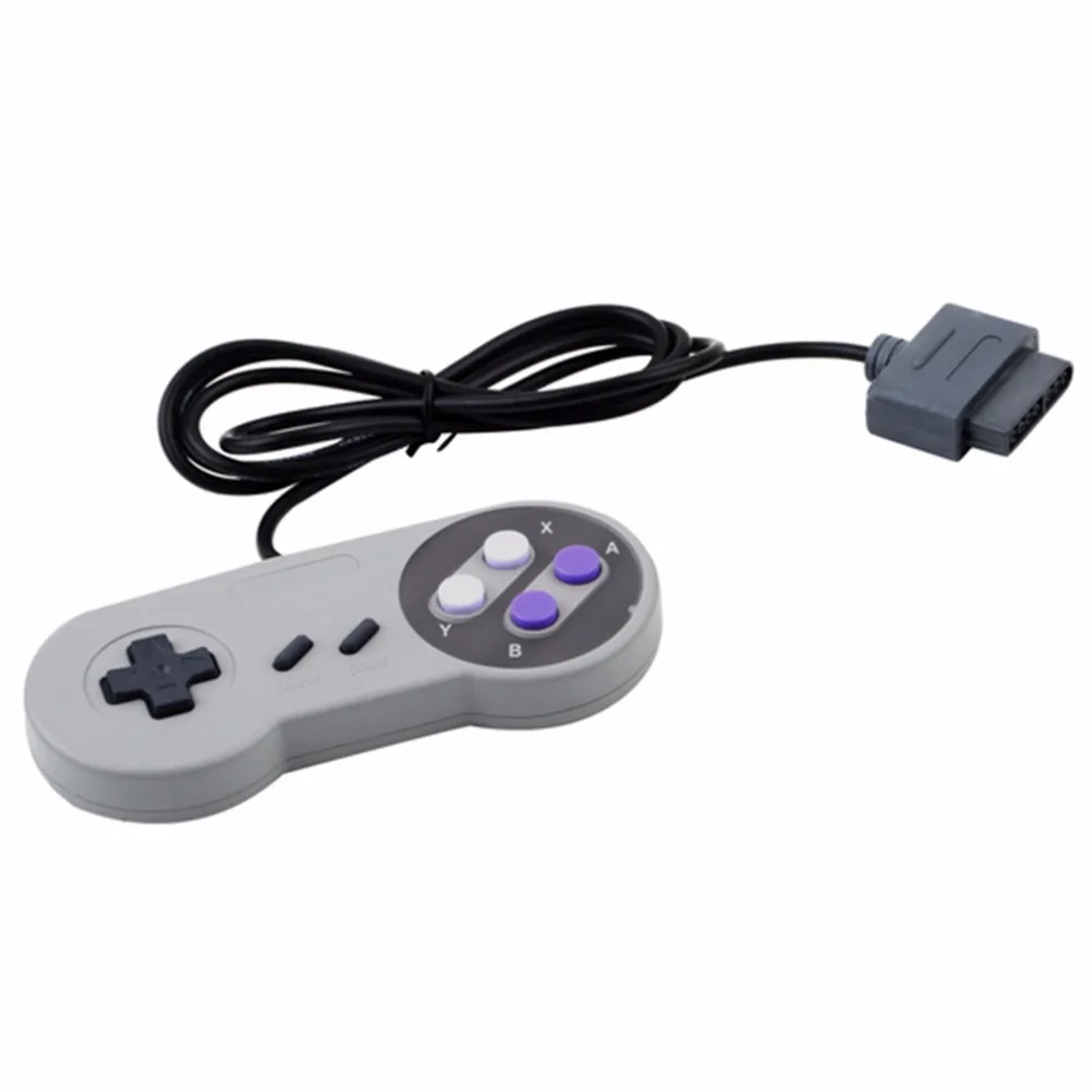 2 Pcs Wired Controller Di Gioco Joystick Per Super Snes Console Classico Portatile Video Di Gioco Gamepad