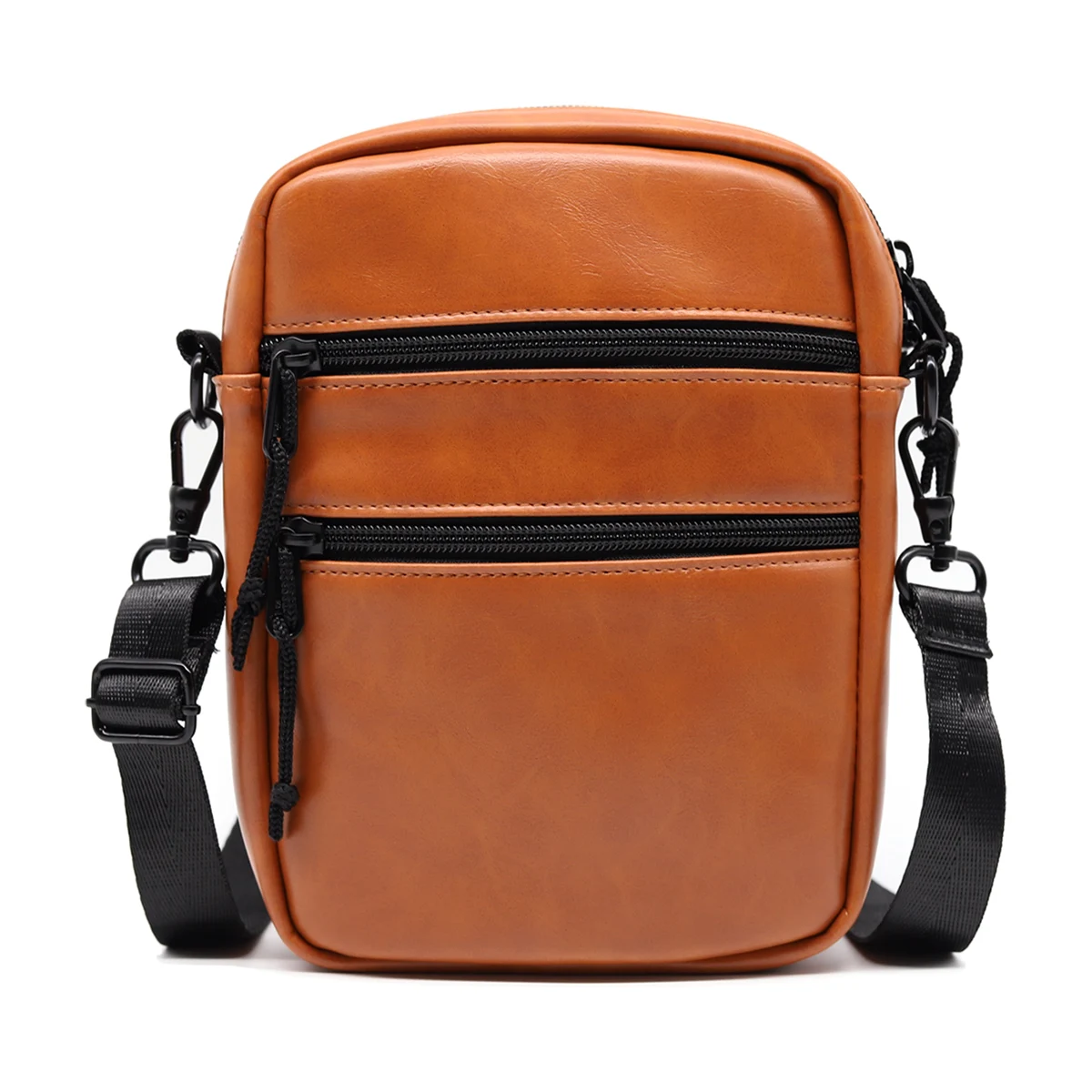 Silkarea Women Leather Small Crossbody Bag Unisex Multi-Pocket Cross body Phone Purse Handbags Travel Shoulder Bag for iPad Mini