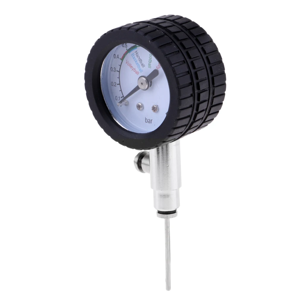 Dial Type Needle Basketball Air Gauge Football Pump Pressure Gauge Ball Pressure Gauge Barometer Black