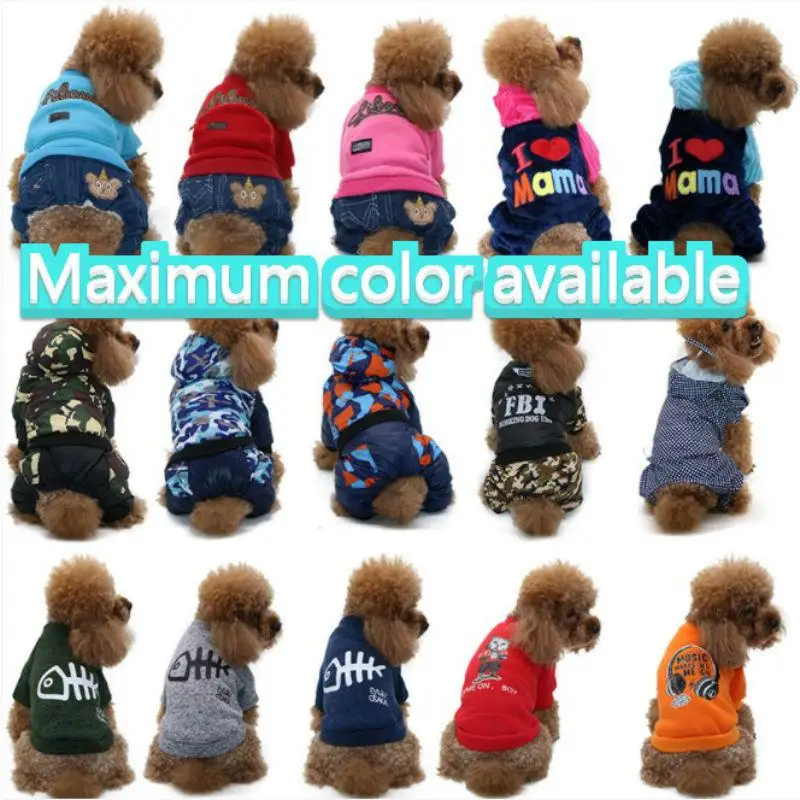 

Clothes Sports Hoodies for Small Dogs Chihuahua Pug French Bulldog Teddy Dog 2019 Newest Winter Warm Pet Clothing for Dog