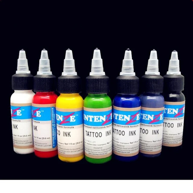 14 Color Intenz Tattoo Ink Set 1oz 30ml Bottles Genuine Inks Permanent  Makeup US