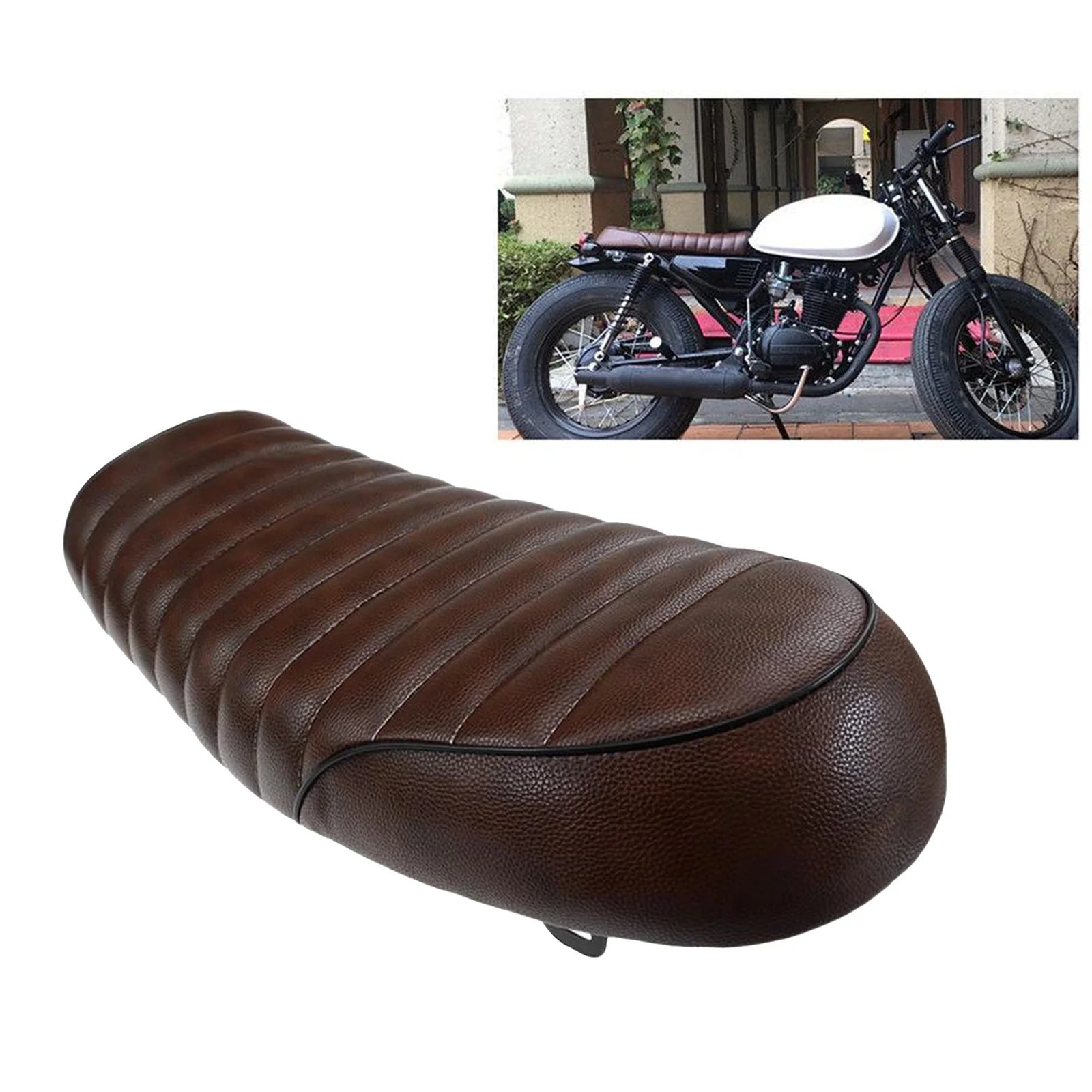 One Piece Motorcycle Cafe Racer Seat Custom Flat Seat for Honda CB350 CL350 CB4