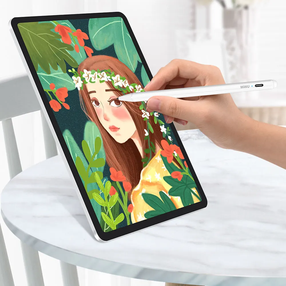 Stylus com Rejeição de Palma Lápis para Ipad Sensível ao Toque Caneta para Ipad Wiwu Mais Novo Caneta Tablet 2020 ar Pro Alta 10.2